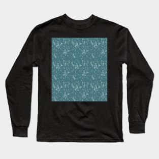 Christmas Themed Pattern Long Sleeve T-Shirt